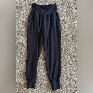 Black Active Wear High-rise Joggers
